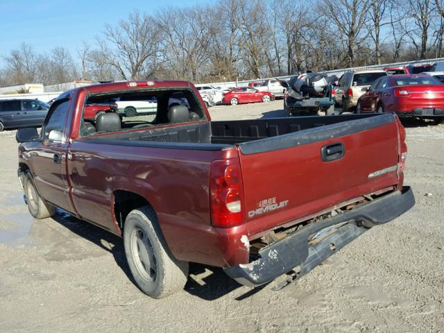 1GCEC14X63Z357614 - 2003 CHEVROLET SILVERADO RED photo 3