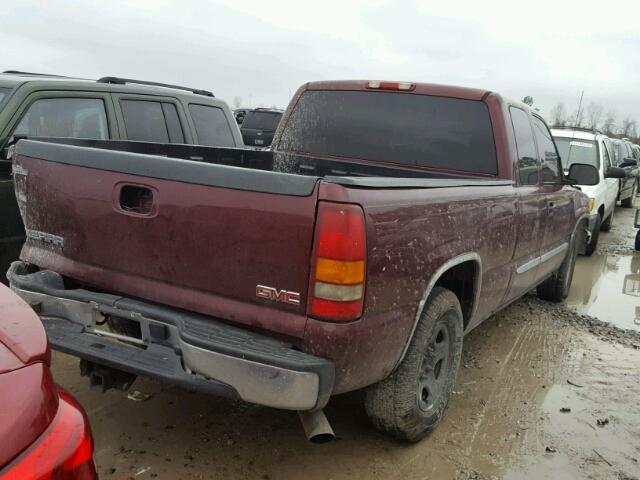 2GTEC19T531247958 - 2003 GMC NEW SIERRA MAROON photo 4