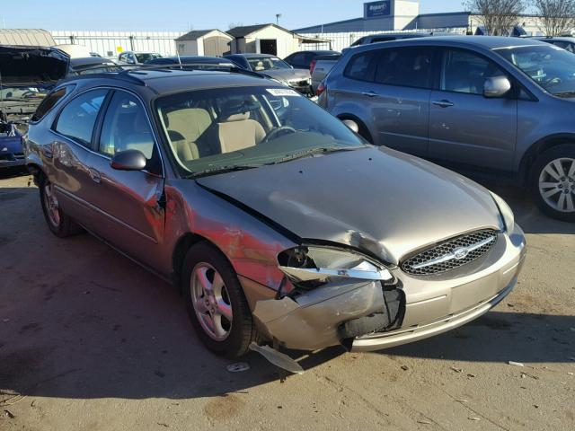 1FAFP58UX2A127884 - 2002 FORD TAURUS SE BEIGE photo 1