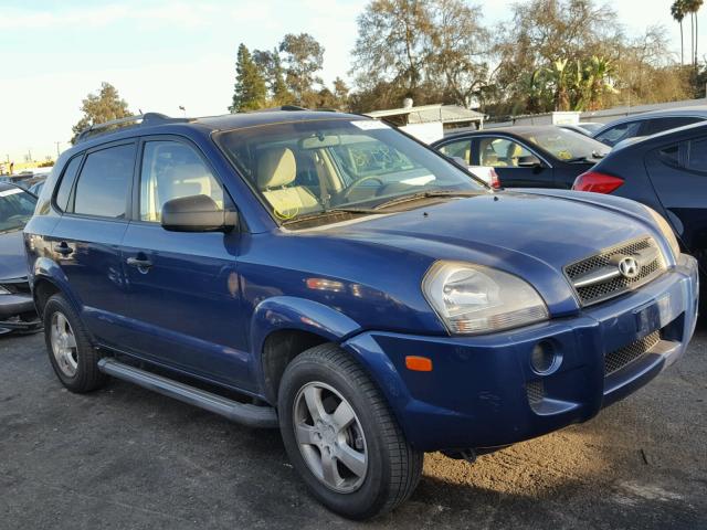 KM8JM12B48U877376 - 2008 HYUNDAI TUCSON GLS BLUE photo 1