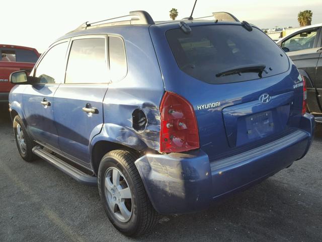 KM8JM12B48U877376 - 2008 HYUNDAI TUCSON GLS BLUE photo 3