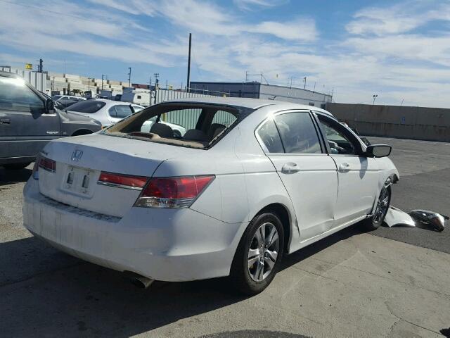 1HGCP2F40CA003592 - 2012 HONDA ACCORD LXP WHITE photo 4