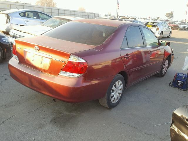 4T1BE32K86U162725 - 2006 TOYOTA CAMRY LE MAROON photo 4