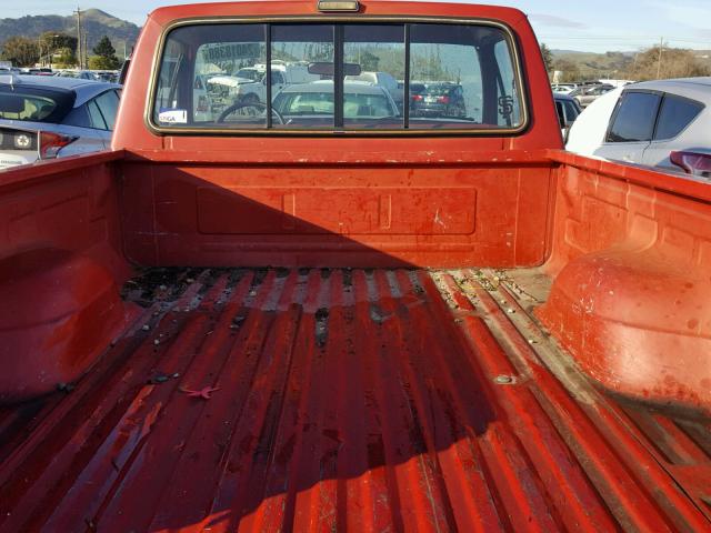 1FTEF14N8MLA25331 - 1991 FORD F150 RED photo 6