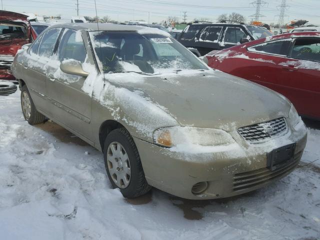 3N1CB51D11L502304 - 2001 NISSAN SENTRA XE BEIGE photo 1