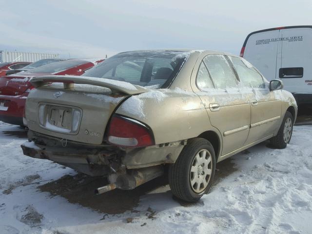 3N1CB51D11L502304 - 2001 NISSAN SENTRA XE BEIGE photo 4