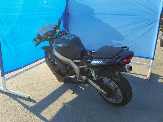 JKAZX4J145A055046 - 2005 KAWASAKI ZX600 J1 BLUE photo 3