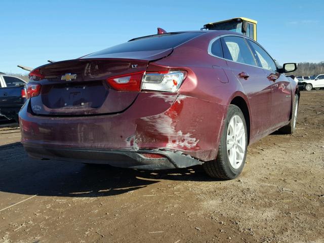 1G1ZE5ST0GF294867 - 2016 CHEVROLET MALIBU LT RED photo 4