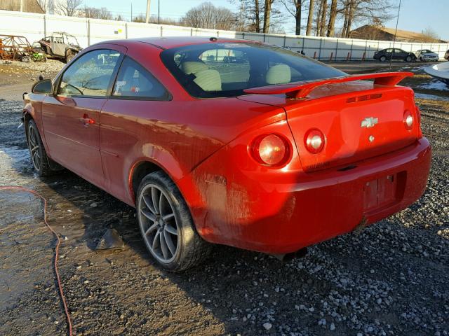 1G1AK18F387213582 - 2008 CHEVROLET COBALT LS RED photo 3