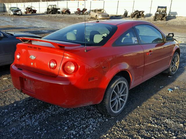 1G1AK18F387213582 - 2008 CHEVROLET COBALT LS RED photo 4