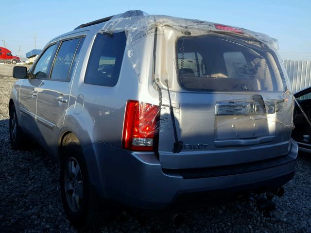 5FNYF3H52AB007151 - 2010 HONDA PILOT EXL SILVER photo 3