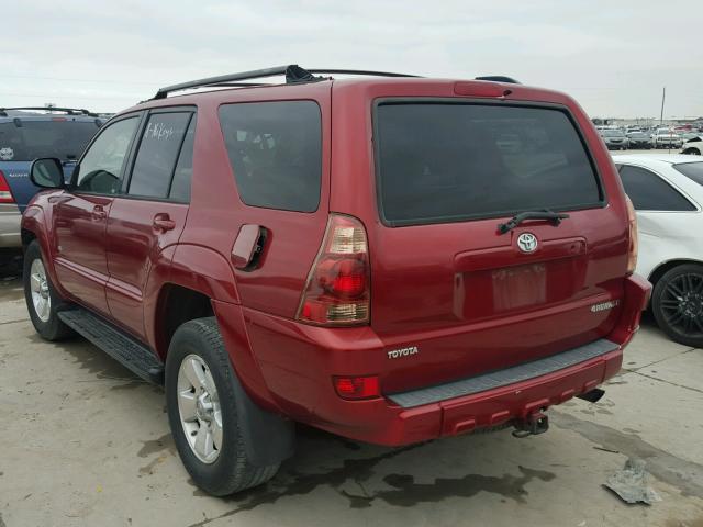 JTEZU14R058035622 - 2005 TOYOTA 4RUNNER SR RED photo 3