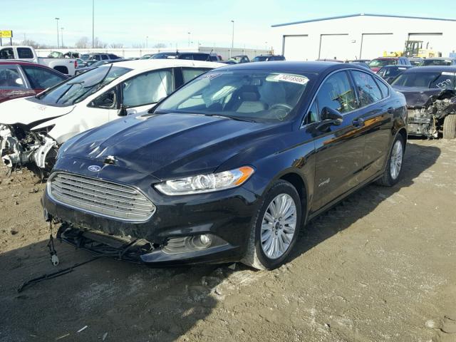 3FA6P0LU0GR355139 - 2016 FORD FUSION SE BLACK photo 2