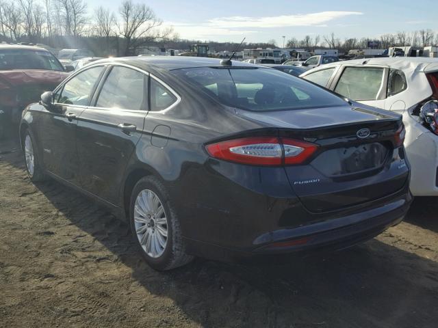 3FA6P0LU0GR355139 - 2016 FORD FUSION SE BLACK photo 3