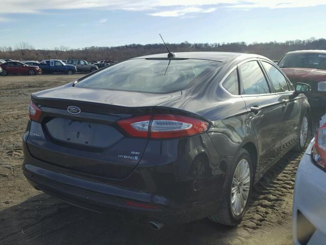 3FA6P0LU0GR355139 - 2016 FORD FUSION SE BLACK photo 4