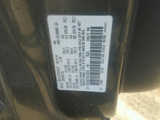 3D7KU28C74G152632 - 2004 DODGE RAM 2500 S GRAY photo 10