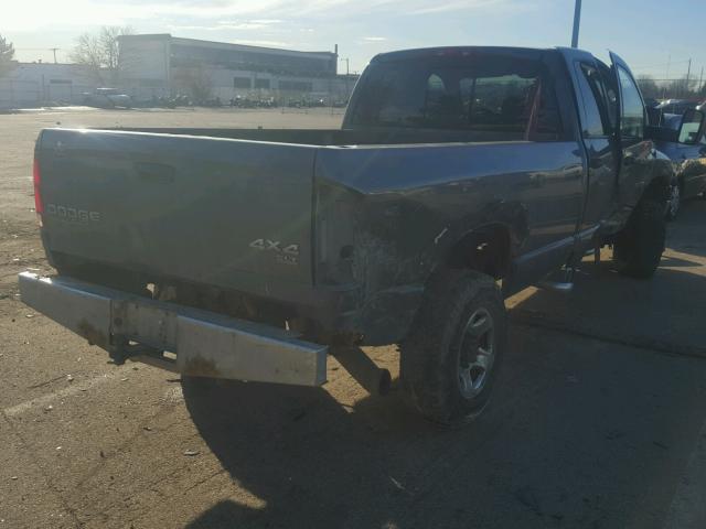 3D7KU28C74G152632 - 2004 DODGE RAM 2500 S GRAY photo 4