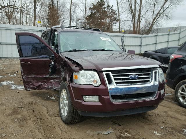 1FMEU53887UA03896 - 2007 FORD EXPLORER S PURPLE photo 1