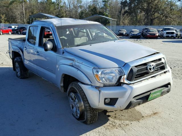 5TFJU4GN9CX016307 - 2012 TOYOTA TACOMA DOU SILVER photo 1