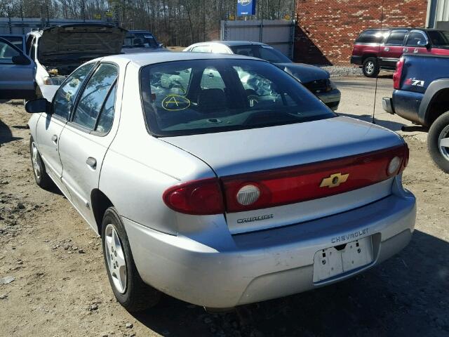 1G1JC52F247334806 - 2004 CHEVROLET CAVALIER SILVER photo 3