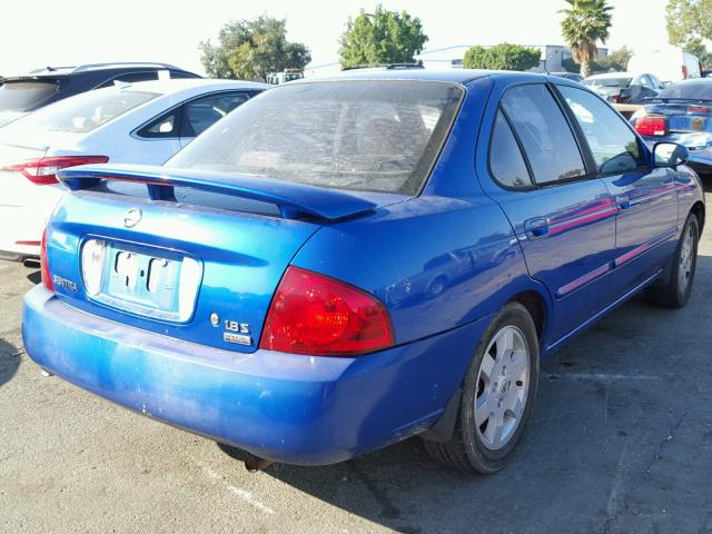 3N1CB51D26L612494 - 2006 NISSAN SENTRA 1.8 BLUE photo 4