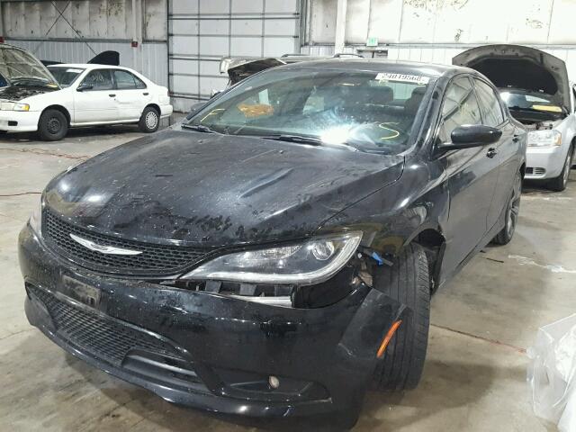 1C3CCCBG7FN662979 - 2015 CHRYSLER 200 S BLACK photo 2