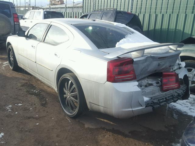 2B3KA43G27H719117 - 2007 DODGE CHARGER SE SILVER photo 3