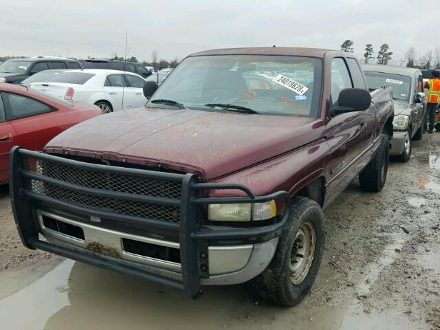 1B7KC23Z81J217409 - 2001 DODGE RAM 2500 MAROON photo 2