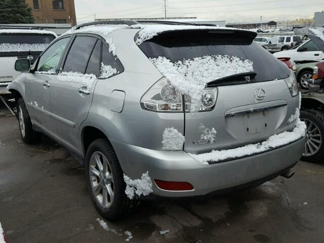 2T2HK31UX8C070098 - 2008 LEXUS RX 350 SILVER photo 3