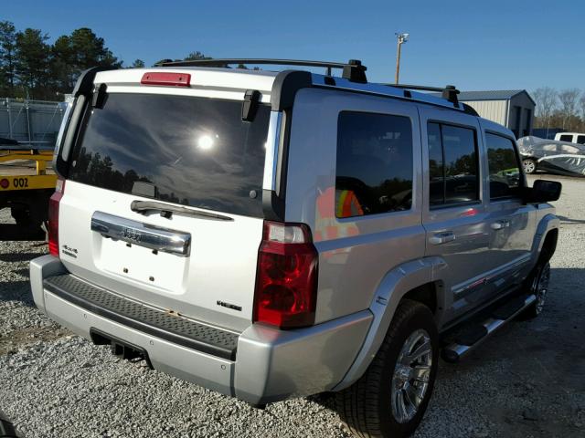 1J8HG58277C536317 - 2007 JEEP COMMANDER SILVER photo 4