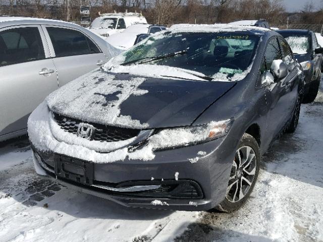 19XFB2F87DE262852 - 2013 HONDA CIVIC EX ნაცრისფერი ფოტო 2