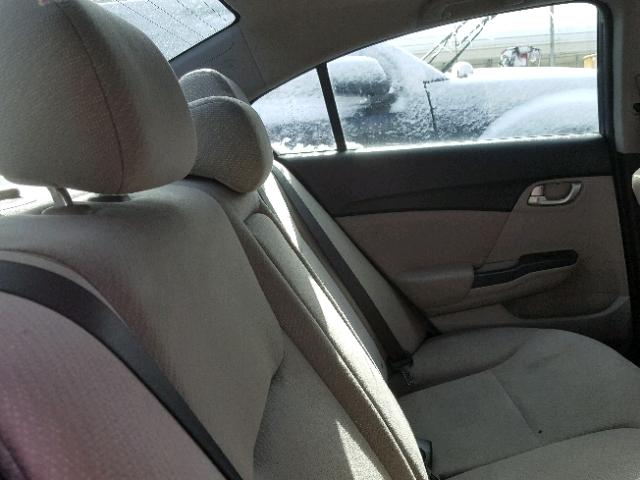 19XFB2F87DE262852 - 2013 HONDA CIVIC EX ნაცრისფერი ფოტო 6