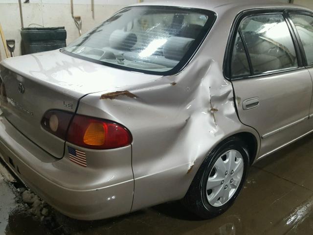 2T1BR12E42C557869 - 2002 TOYOTA COROLLA CE GOLD photo 9