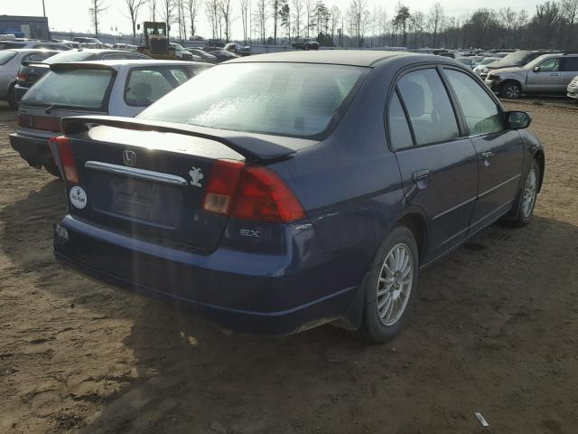 1HGES26882L018290 - 2002 HONDA CIVIC EX 蓝色 照片 4