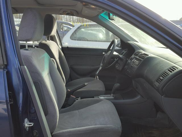 1HGES26882L018290 - 2002 HONDA CIVIC EX 蓝色 照片 5