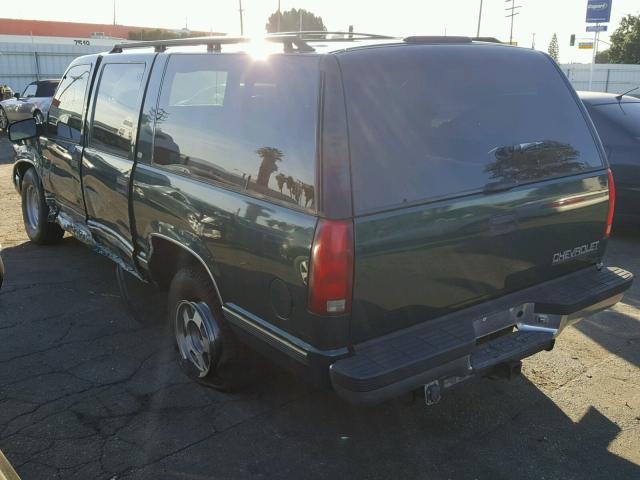 3GNEC16RXVG185757 - 1997 CHEVROLET SUBURBAN C GREEN photo 3