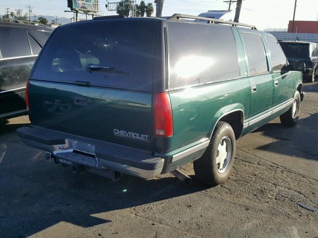 3GNEC16RXVG185757 - 1997 CHEVROLET SUBURBAN C GREEN photo 4