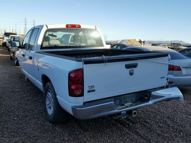 1D7HA18P77J507057 - 2007 DODGE RAM 1500 S WHITE photo 3