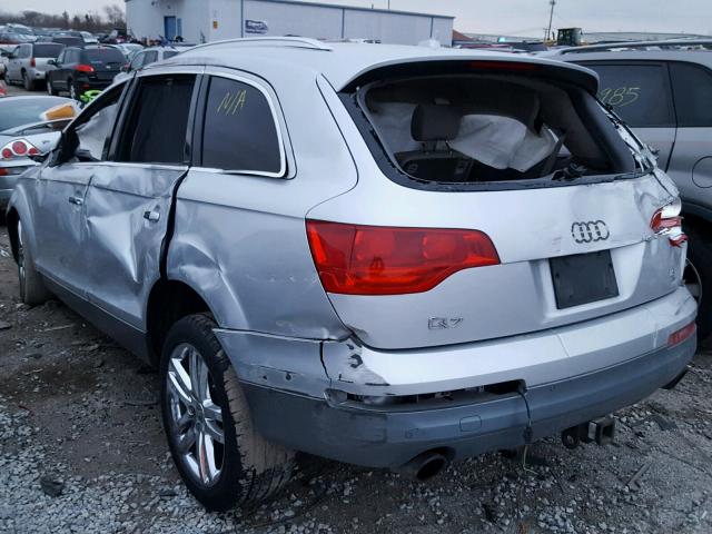 WA1AV74L39D014221 - 2009 AUDI Q7 PRESTIG SILVER photo 3