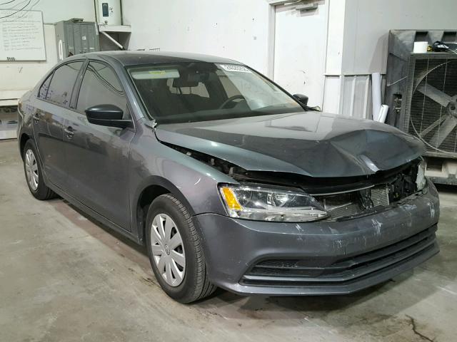 3VW267AJ5GM316005 - 2016 VOLKSWAGEN JETTA S GRAY photo 1