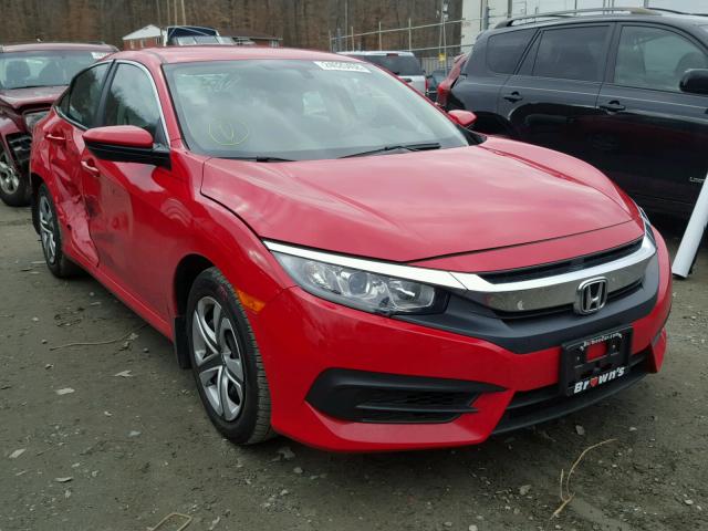 2HGFC2F54GH540183 - 2016 HONDA CIVIC LX RED photo 1