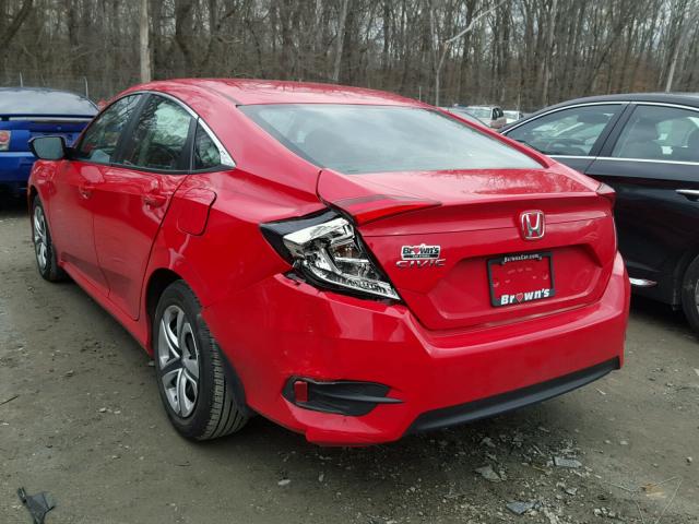 2HGFC2F54GH540183 - 2016 HONDA CIVIC LX RED photo 3