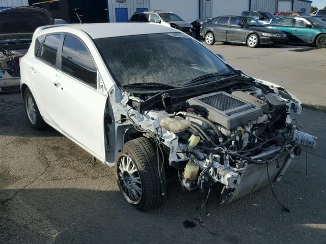 JM1BL1L36D1784051 - 2013 MAZDA SPEED 3 WHITE photo 1