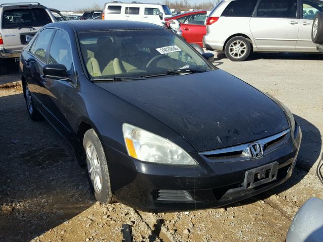 1HGCM56357A050303 - 2007 HONDA ACCORD SE BLACK photo 1