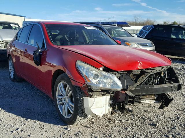 JN1CV6AP9BM503554 - 2011 INFINITI G37 BASE RED photo 1