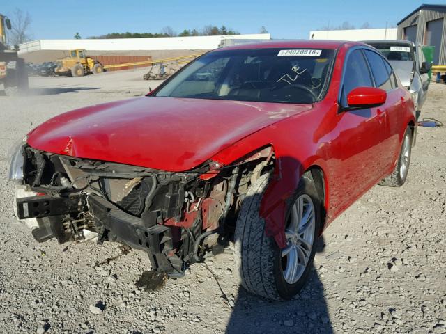 JN1CV6AP9BM503554 - 2011 INFINITI G37 BASE RED photo 2