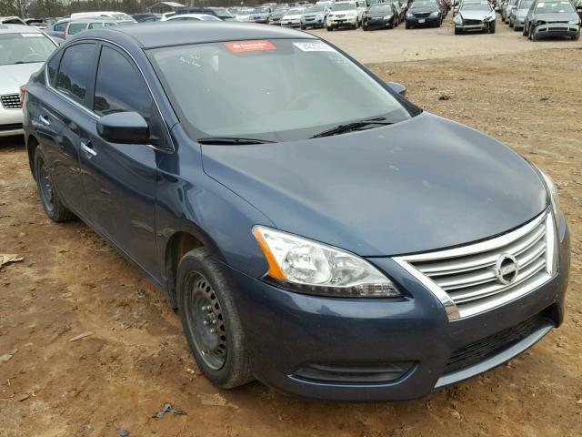 3N1AB7AP1EY227460 - 2014 NISSAN SENTRA S BLUE photo 1