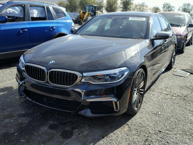 WBAJB9C58JB034975 - 2018 BMW M550XI BLACK photo 2