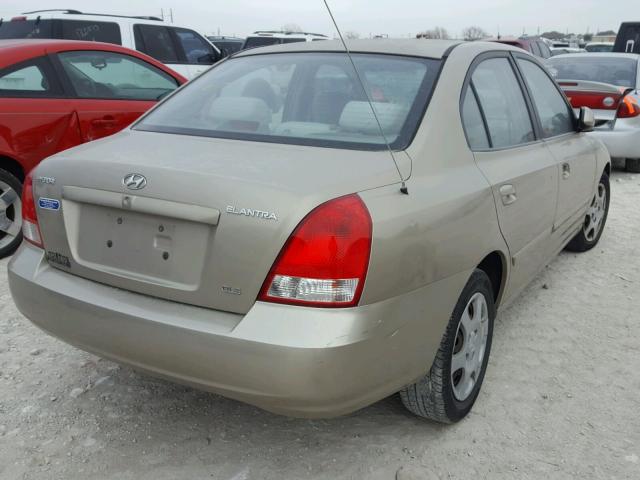 KMHDN45D73U468418 - 2003 HYUNDAI ELANTRA GL TAN photo 4