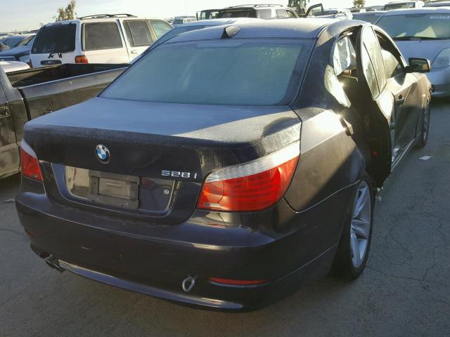 WBANU53568C110251 - 2008 BMW 528 I BLACK photo 4